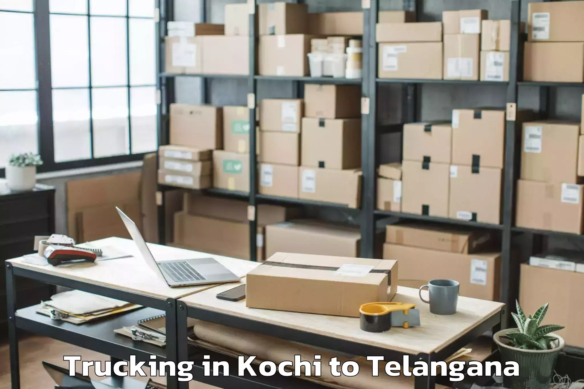 Get Kochi to Lingampet Trucking